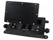 Case; IP68; black; 255x120x34mm; Features: two port; 55500211 TEMPO