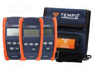 Measuring kit: fiber optic network test kit; -10÷50°C; IP54 TEMPO