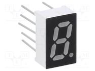 Display: LED; 7-segment; 8mm; 0.32"; No.char: 1; yellow-green; 12mcd OPTOSUPPLY