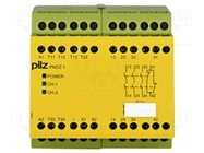 Module: safety relay; 24VAC; OUT: 4; for DIN rail mounting; PNOZ 1 PILZ