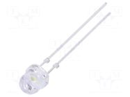 LED; white cold; 4.9mm; 5800÷7000mcd; 60°; Front: flat; 2.9÷3.4VDC OPTOSUPPLY