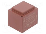 Transformer: encapsulated; 2.3VA; 230VAC; 18V; 128mA; PCB ZETTLER
