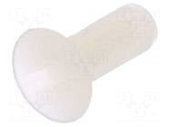 Screw; M3x8; 0.5; Head: countersunk; slotted; 1mm; polyamide; 8G202 DREMEC