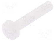 Screw; M3x16; 0.5; Head: cheese head; slotted; 0.9mm; polyamide DREMEC