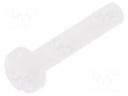 Screw; M3x16; 0.5; Head: cheese head; slotted; 0.9mm; polyamide DREMEC