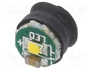 LED; white warm; 3000K; 120°; No.of diodes: 1; Ø4.8mm; 20mA; 500mcd OPTOSUPPLY