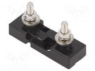 Fuse holder with cover; 42x12x8.2mm; 300A; Leads: M5 screws; 32V OPTIFUSE