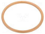 Gasket; copper; Thk: 2mm; Øint: 48mm; Øout: 55mm; DIN 7603 ELESA+GANTER