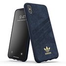 Adidas OR Molded Case ULTRASuede iPhone Xs Max blue / collegiate royal 35001, Adidas