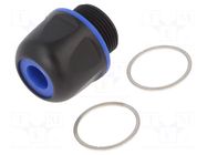 Gland; IP67,IP69; Han® F+B; M25; 11÷13mm; polyamide; black HARTING