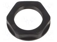 Nut; M20; polyamide; black; Thread: metric; Pitch: 1.5; -20÷90°C BM GROUP
