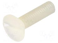 Screw; M4x16; 0.7; Head: countersunk; slotted; 1.3mm; polyamide DREMEC