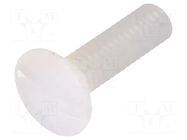 Screw; M4x15; 0.7; Head: oval,countersunk; slotted; 1.3mm; natural DREMEC