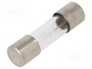 Fuse: fuse; 16A; 250VAC; quick blow; glass; 5x20mm; brass; bulk OPTIFUSE