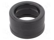 Conduit end cover; polyamide; HelaGuard; black; Size: 34 HELLERMANNTYTON