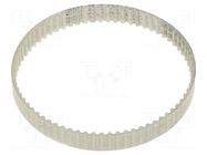 Timing belt; T2.5; W: 8mm; H: 1.3mm; Lw: 177.5mm; Tooth height: 0.7mm OPTIBELT