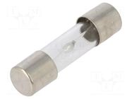 Fuse: fuse; 20A; 250VAC; time-lag; glass; 5x20mm; brass; bulk OPTIFUSE