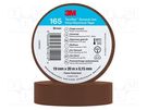 Tape: electrical insulating; W: 19mm; L: 20m; Thk: 0.152mm; brown 3M