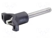 Locking pin; with locking,with knob; stainless steel; Ø: 8mm ELESA+GANTER