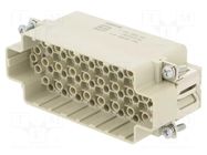 Connector: HDC; contact insert; male; 10A; 250V; Han® DDD; PIN: 107 HARTING