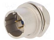 Connector: circular; push-pull; socket; PIN: 4; 2A; HR10; soldering HIROSE