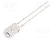 LED; 5mm; red; 8400÷10000mcd; 30°; Front: convex; 2.1÷2.6V; -30÷85°C OPTOSUPPLY