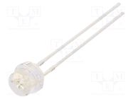 LED; 4.8mm; red; 150÷220mcd; 100°; Front: convex; 5V; No.of term: 2 OPTOSUPPLY