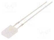 LED; rectangular; 2x5x7mm; bipolar; white cold; 750÷1120mcd; 100° 