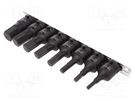 Wrenches set; 6-angles,socket spanner,impact; 8pcs. PROLINE