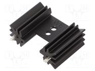 Heatsink: extruded; H; TO220; black; L: 25.4mm; W: 12.7mm; H: 34.9mm Wakefield Thermal