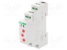 Module: voltage monitoring relay; for DIN rail mounting; DPDT F&F