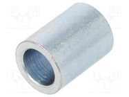 Spacer sleeve; 16mm; cylindrical; steel; zinc; Out.diam: 12mm DREMEC