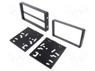Radio frame; Ford,Mazda,Mercury; 2 DIN; black ACV