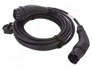 Cable: eMobility; 1x0.5mm2,5x2.5mm2; 480V; 11kW; IP44; three-phase HARTING