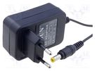 Power supply: switched-mode; mains,plug; 5VDC; 1A; 5W; Plug: EU LVSUN