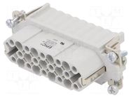 Connector: HDC; contact insert; female; EPIC H-D; PIN: 25; 10A; 250V LAPP