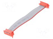 Ribbon cable with connectors; Tape ph: 1.27mm; PIN: 8; Len: 0.075m TE Connectivity