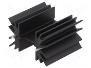 Heatsink: extruded; H; TO218,TO220,TO247; black; L: 41.9mm; 3.3°C/W Wakefield Thermal