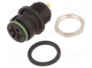 Connector: circular; 720; 250V; 7A; PIN: 3; socket; female; soldering BINDER