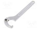 Wrench; hook,with joint; L: 282mm; Spanner: 50÷80mm BETA