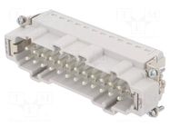 Connector: HDC; contact insert; male; EPIC H-BE; PIN: 24; 16A; 500V LAPP
