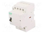 Contactor: 4-pole installation; 63A; 220÷240VAC; NO x4; IP20 F&F