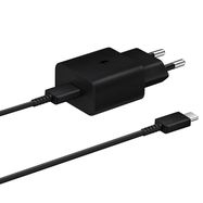 Samsung EP-T1510XBEGEU 15W PD USB-C AFC Wall Charger with USB-C Cable - Black, Samsung