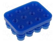 Gasket for wire; PIN: 12; 6.35mm; 3x4; Universal MATE-N-LOK TE Connectivity