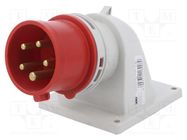 Connector: AC supply 3-phase; socket; male; 16A; 400VAC; IEC 60309 PCE