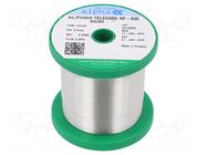 Tin; lead free; Sn96,5Ag3Cu0,5; 0.5mm; 250g; reel; 217÷221°C; 2.2% ALPHA