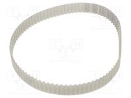 Timing belt; T5; W: 16mm; H: 2.2mm; Lw: 450mm; Tooth height: 1.2mm OPTIBELT