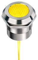 LED PANEL INDICATOR, 25MM, YEL, 24V