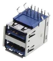 STACKED USB CONN, 3.0 TYPE A, R/A, 18POS