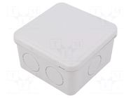 Enclosure: junction box; X: 88mm; Y: 88mm; Z: 52mm PCE